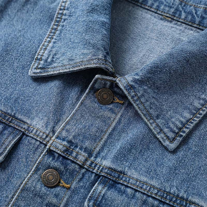 📢📢60 % de réduction !!⏰LIVRAISON GRATUITE⏰Manteau long en denim boutonné pour femme