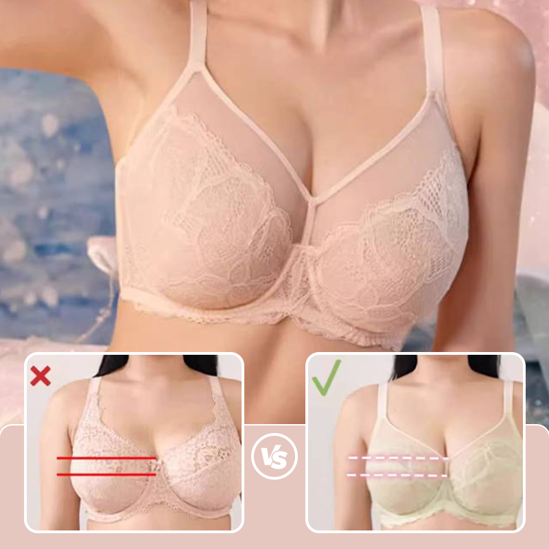 Soutien-Gorge Fin Anti-Affaissement à Bonnet Complet avec Maintien pour Femmes