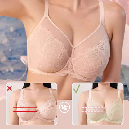 Soutien-Gorge Fin Anti-Affaissement à Bonnet Complet avec Maintien pour Femmes