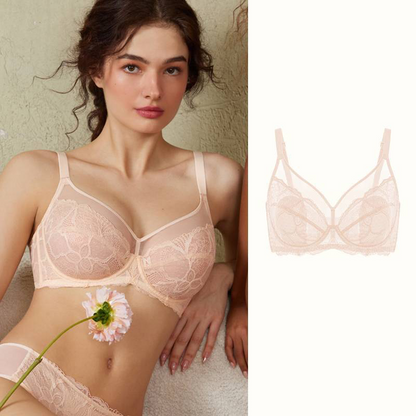 Soutien-Gorge Fin Anti-Affaissement à Bonnet Complet avec Maintien pour Femmes