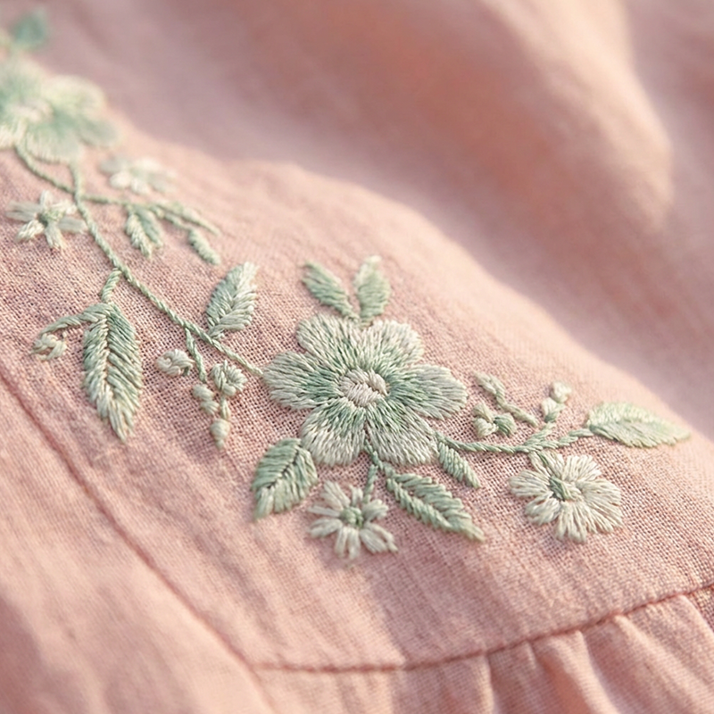 Robe midi décontractée et ample pour femme avec broderie 🔥Achetez 2 articles et bénéficiez de la livraison gratuite🔥