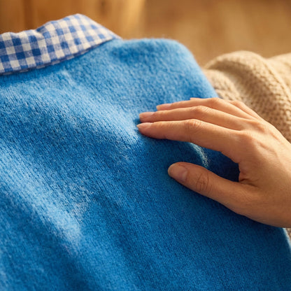 Pull à col chemise 2-en-1 avec effet superposé pour femme