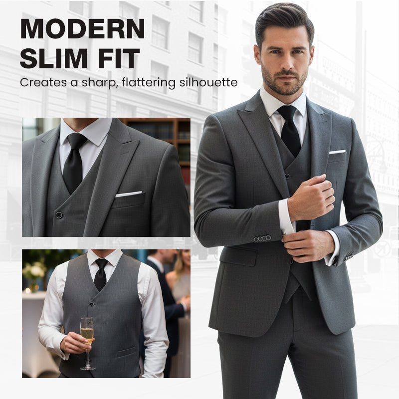 🔥 Soldes exceptionnels 50 % DE RÉDUCTION 🔥 Ensemble 3 pièces slim fit pour homme🕴️🔥 Soldes exceptionnels 50 % DE RÉDUCTION 🔥 Ensemble 3 pièces slim fit pour homme🕴️