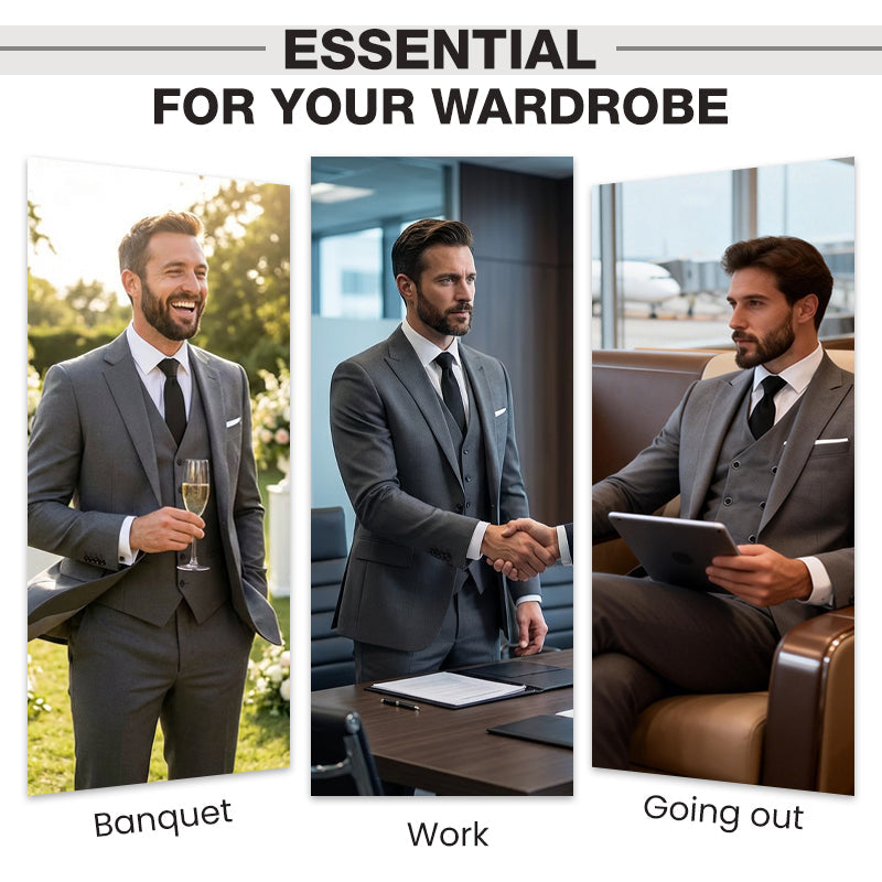 🔥 Soldes exceptionnels 50 % DE RÉDUCTION 🔥 Ensemble 3 pièces slim fit pour homme🕴️🔥 Soldes exceptionnels 50 % DE RÉDUCTION 🔥 Ensemble 3 pièces slim fit pour homme🕴️