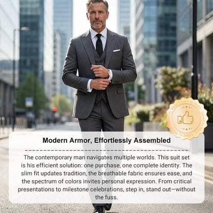 🔥 Soldes exceptionnels 50 % DE RÉDUCTION 🔥 Ensemble 3 pièces slim fit pour homme🕴️🔥 Soldes exceptionnels 50 % DE RÉDUCTION 🔥 Ensemble 3 pièces slim fit pour homme🕴️