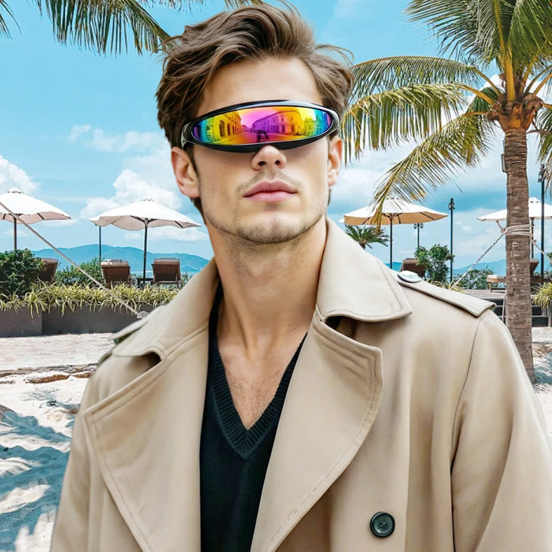 🕶️ 50% DE RÉDUCTION ! 😎 Lunettes de Soleil Légères et Futuristes avec Écran Protecteur – Confort Ultime, Protection UV 400 & Design Unique ✨