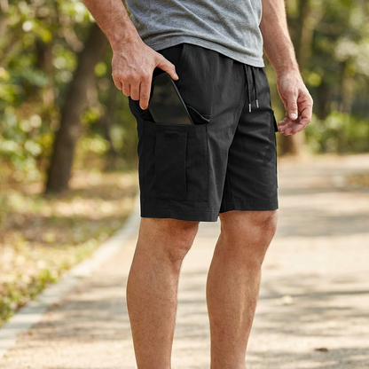 👖60 % DE RÉDUCTION MAINTENANT🔥Shorts cargo décontractés pour hommes avec taille élastique