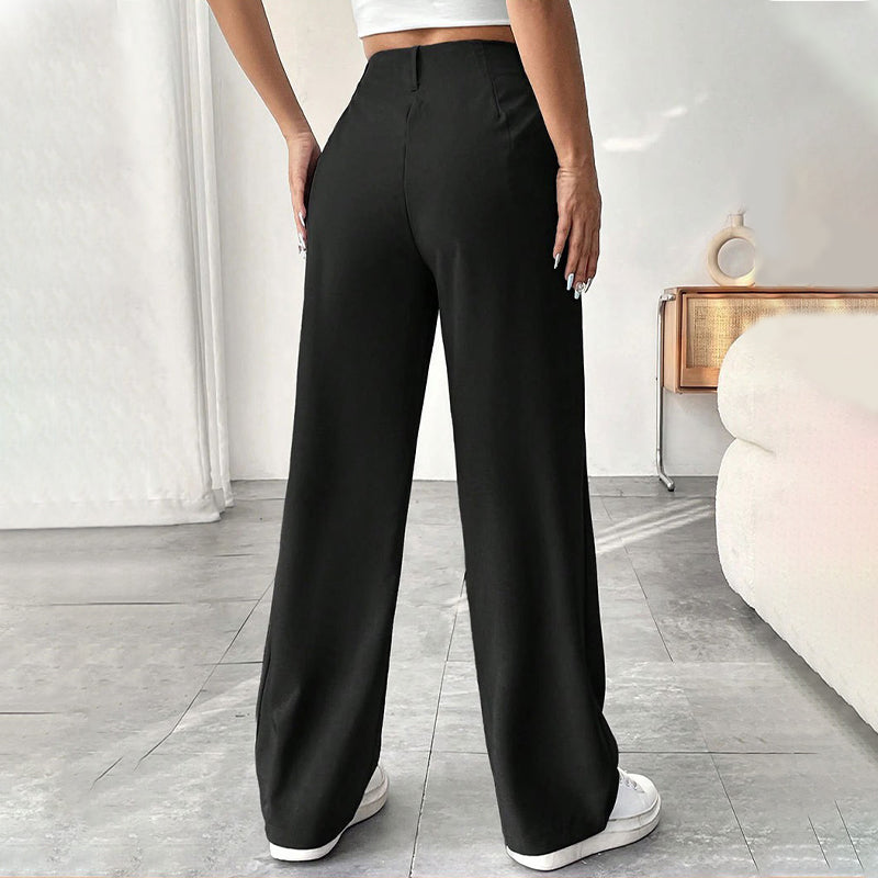 📢📢60 % de réduction !!⏰Pantalon large à taille haute pour femme