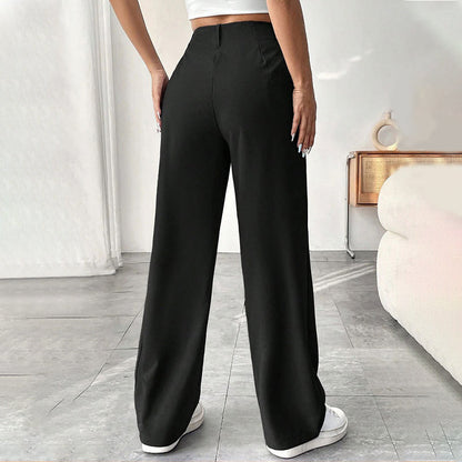 📢📢60 % de réduction !!⏰Pantalon large à taille haute pour femme