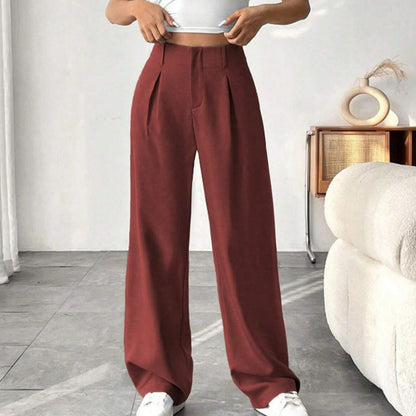 📢📢60 % de réduction !!⏰Pantalon large à taille haute pour femme