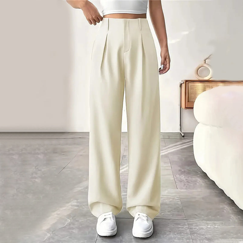 📢📢60 % de réduction !!⏰Pantalon large à taille haute pour femme