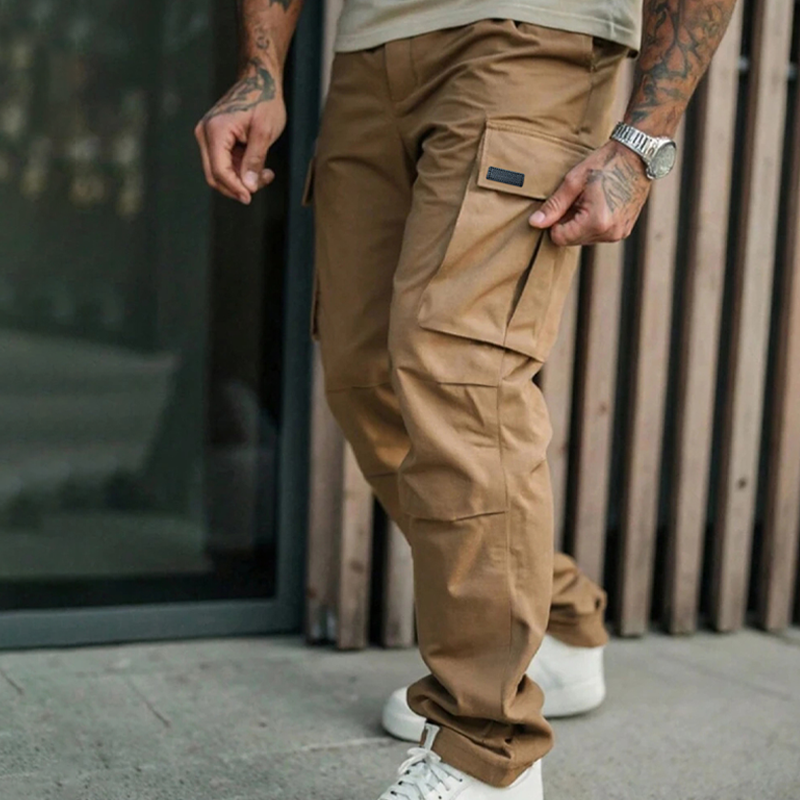 Pantalon cargo classique multi-poches pour homme
