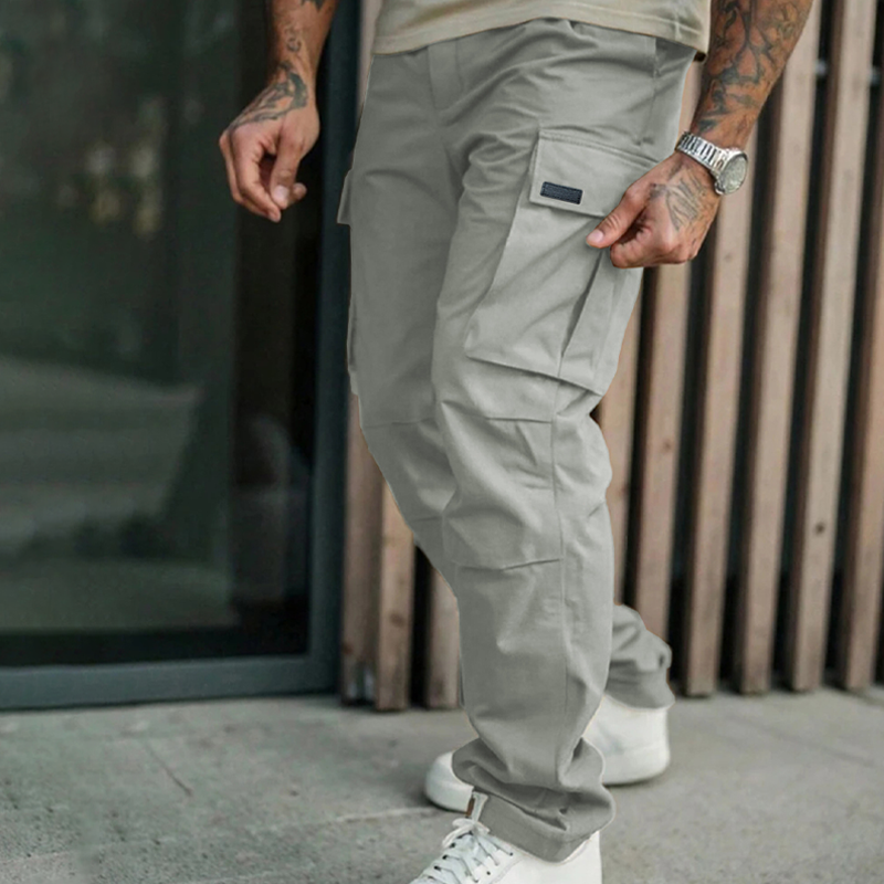 Pantalon cargo classique multi-poches pour homme