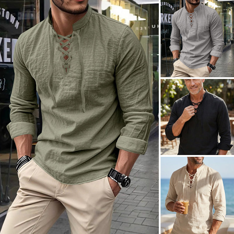 🔥Offre à durée limitée - Chemise unie décontractée pour homme