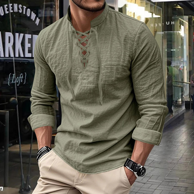 🔥Offre à durée limitée - Chemise unie décontractée pour homme
