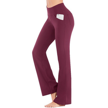 🔥Nouveauté 2026 — 60 % DE RÉDUCTION ! ✨ Pantalon évasé stretch taille haute pour femme — Design gainant, longueur ajustable ! 👖💫