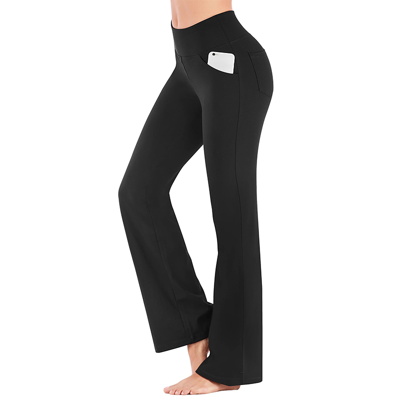 🔥Nouveauté 2026 — 60 % DE RÉDUCTION ! ✨ Pantalon évasé stretch taille haute pour femme — Design gainant, longueur ajustable ! 👖💫
