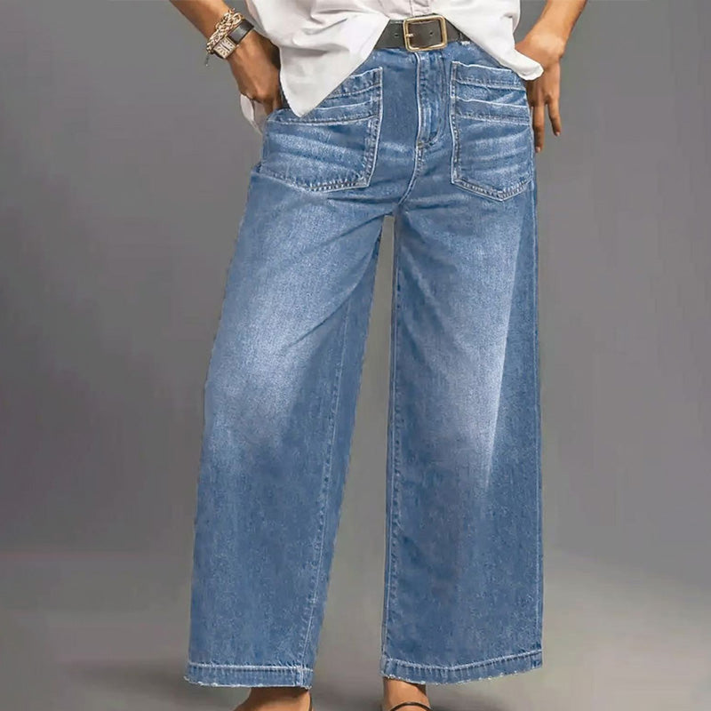🎉 50% DE RÉDUCTION! 👖 NOUVELLE SILHOUETTE 2026 – JEAN DÉCONTRACTÉ À JAMBES ÉVASÉES, FLATTEUR POUR TOUTES