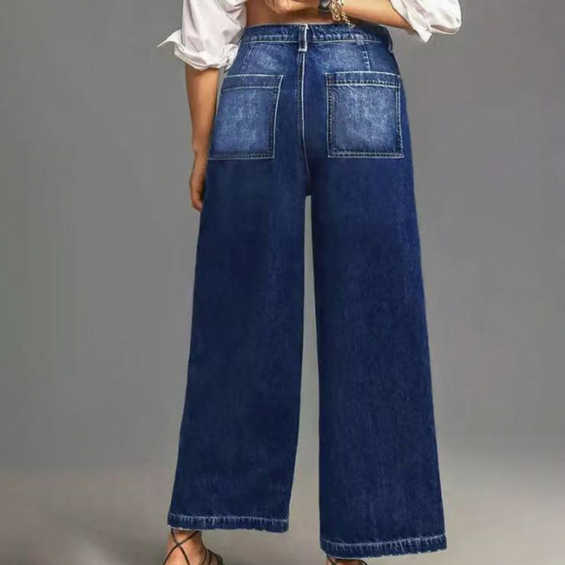 🎉 50% DE RÉDUCTION! 👖 NOUVELLE SILHOUETTE 2026 – JEAN DÉCONTRACTÉ À JAMBES ÉVASÉES, FLATTEUR POUR TOUTES