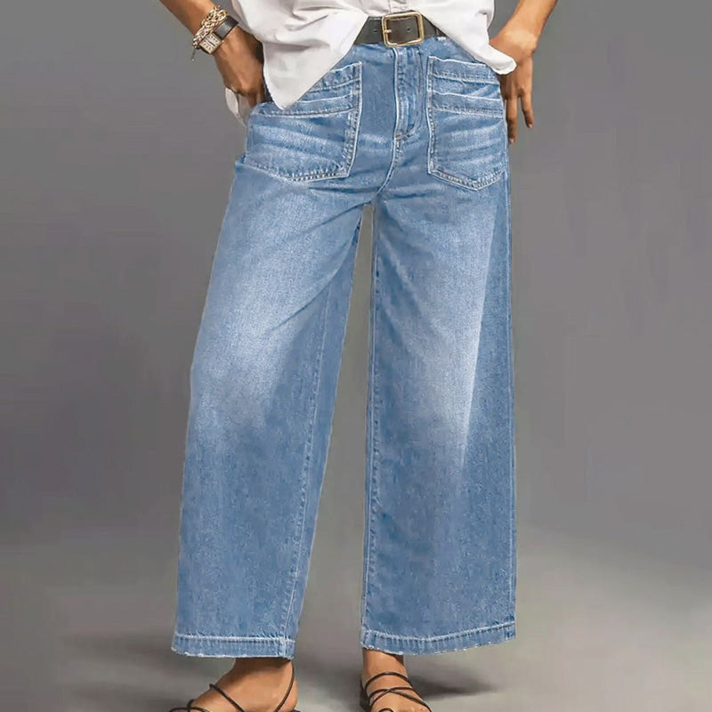 🎉 50% DE RÉDUCTION! 👖 NOUVELLE SILHOUETTE 2026 – JEAN DÉCONTRACTÉ À JAMBES ÉVASÉES, FLATTEUR POUR TOUTES
