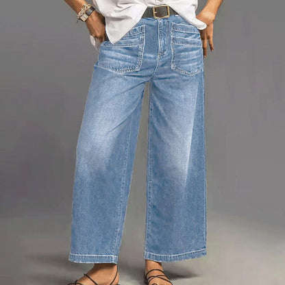 🎉 50% DE RÉDUCTION! 👖 NOUVELLE SILHOUETTE 2026 – JEAN DÉCONTRACTÉ À JAMBES ÉVASÉES, FLATTEUR POUR TOUTES