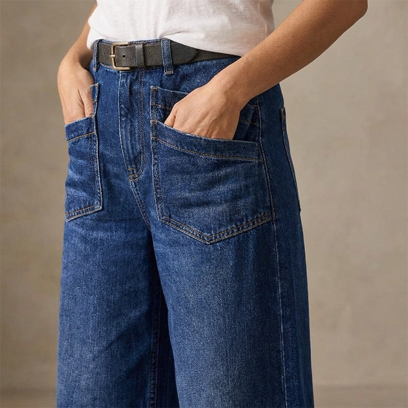 🎉 50% DE RÉDUCTION! 👖 NOUVELLE SILHOUETTE 2026 – JEAN DÉCONTRACTÉ À JAMBES ÉVASÉES, FLATTEUR POUR TOUTES