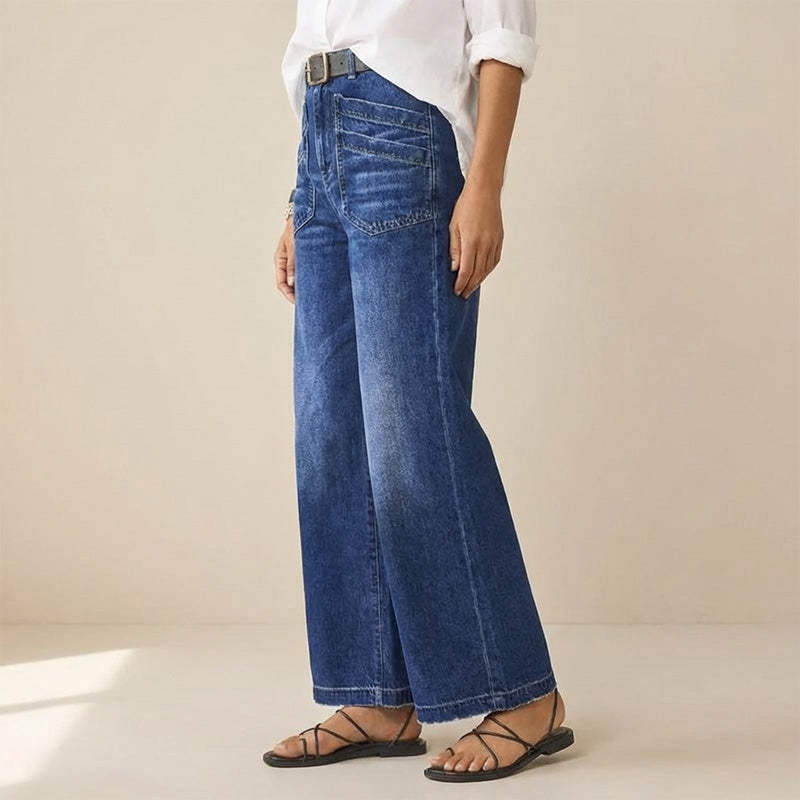 🎉 50% DE RÉDUCTION! 👖 NOUVELLE SILHOUETTE 2026 – JEAN DÉCONTRACTÉ À JAMBES ÉVASÉES, FLATTEUR POUR TOUTES