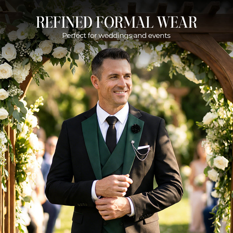 💎 50% DE RÉDUCTION ! 💎 Costume de Mariage Moderne aux Couleurs Contrastées – Coupe Slim, Ensemble 3 Pièces & Tissu Haute Qualité 💍