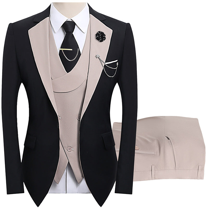 💎 50% DE RÉDUCTION ! 💎 Costume de Mariage Moderne aux Couleurs Contrastées – Coupe Slim, Ensemble 3 Pièces & Tissu Haute Qualité 💍