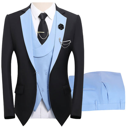 💎 50% DE RÉDUCTION ! 💎 Costume de Mariage Moderne aux Couleurs Contrastées – Coupe Slim, Ensemble 3 Pièces & Tissu Haute Qualité 💍