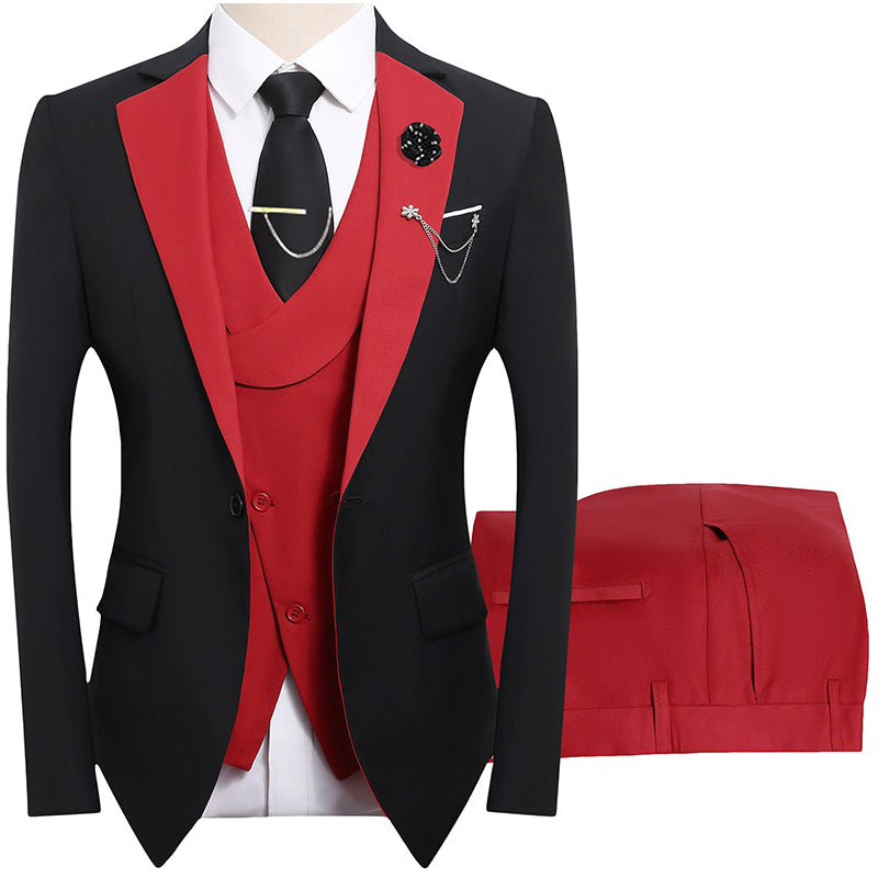 💎 50% DE RÉDUCTION ! 💎 Costume de Mariage Moderne aux Couleurs Contrastées – Coupe Slim, Ensemble 3 Pièces & Tissu Haute Qualité 💍