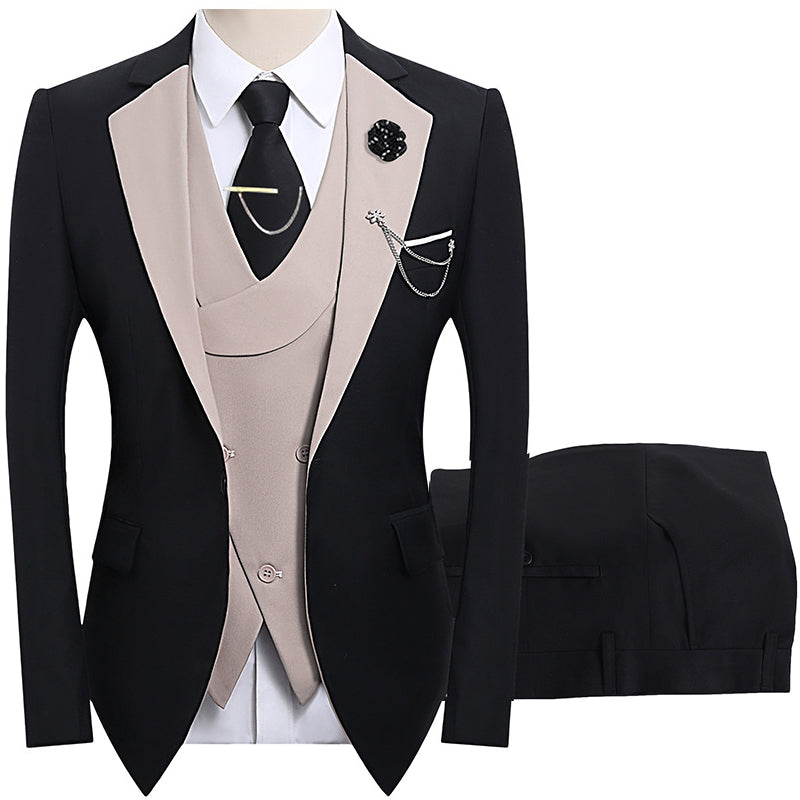 💎 50% DE RÉDUCTION ! 💎 Costume de Mariage Moderne aux Couleurs Contrastées – Coupe Slim, Ensemble 3 Pièces & Tissu Haute Qualité 💍