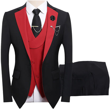 💎 50% DE RÉDUCTION ! 💎 Costume de Mariage Moderne aux Couleurs Contrastées – Coupe Slim, Ensemble 3 Pièces & Tissu Haute Qualité 💍