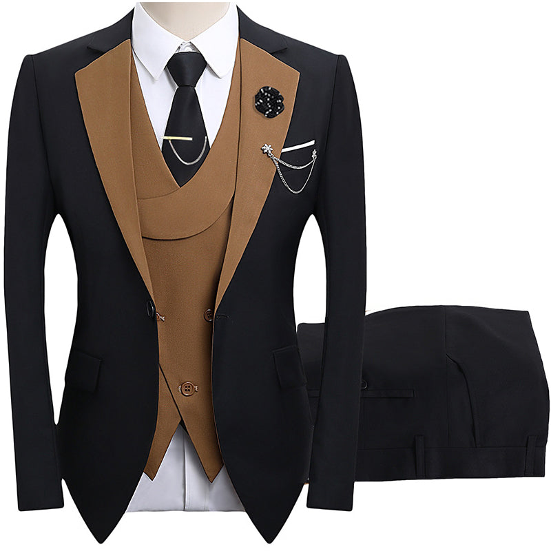 💎 50% DE RÉDUCTION ! 💎 Costume de Mariage Moderne aux Couleurs Contrastées – Coupe Slim, Ensemble 3 Pièces & Tissu Haute Qualité 💍