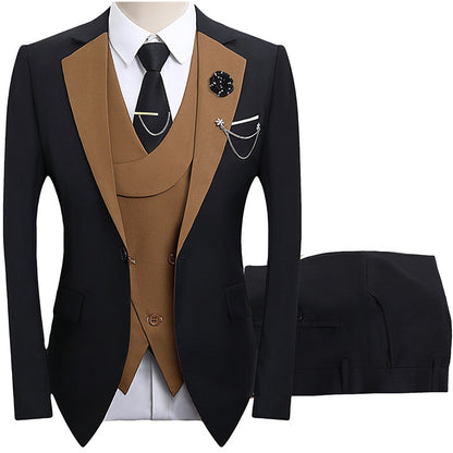 💎 50% DE RÉDUCTION ! 💎 Costume de Mariage Moderne aux Couleurs Contrastées – Coupe Slim, Ensemble 3 Pièces & Tissu Haute Qualité 💍