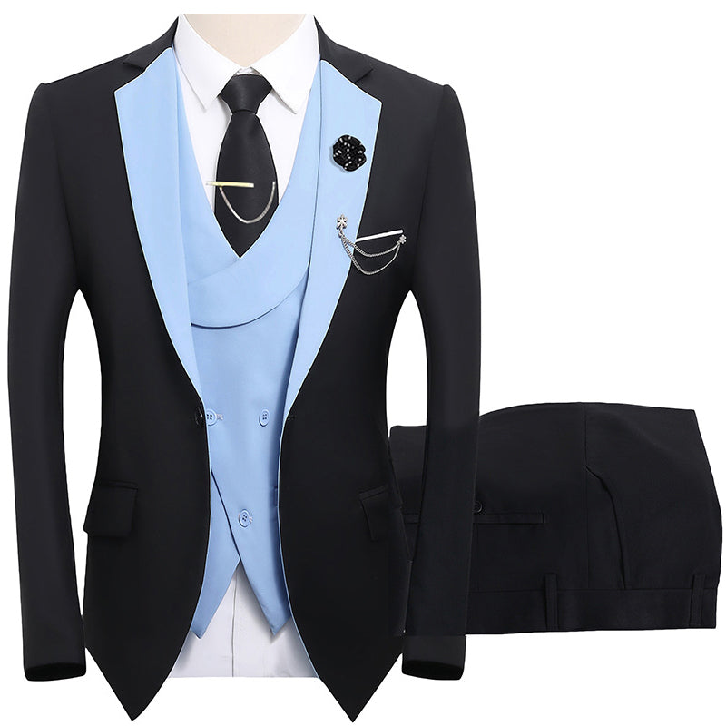 💎 50% DE RÉDUCTION ! 💎 Costume de Mariage Moderne aux Couleurs Contrastées – Coupe Slim, Ensemble 3 Pièces & Tissu Haute Qualité 💍