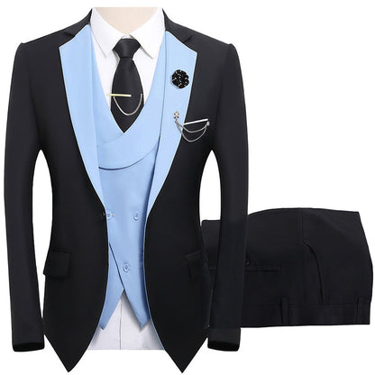 💎 50% DE RÉDUCTION ! 💎 Costume de Mariage Moderne aux Couleurs Contrastées – Coupe Slim, Ensemble 3 Pièces & Tissu Haute Qualité 💍
