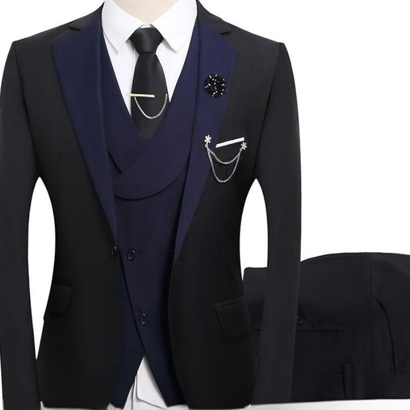 💎 50% DE RÉDUCTION ! 💎 Costume de Mariage Moderne aux Couleurs Contrastées – Coupe Slim, Ensemble 3 Pièces & Tissu Haute Qualité 💍