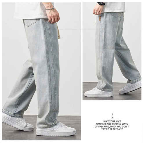 📢📢60 % de réduction !! ⏰Jeans droits amples pour hommes