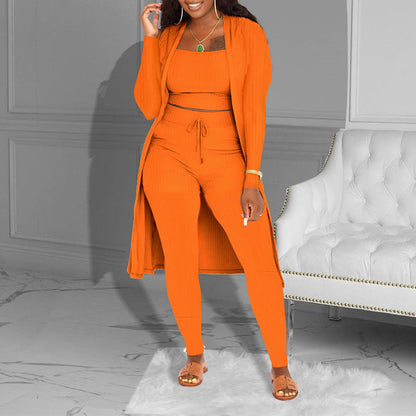 💎 60% DE RÉDUCTION ! 💎 Incontournable 2026 – Ensemble Maille 3 Pièces Coordonné : Débardeur, Cardigan & Pantalon Ajusté 🧥