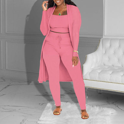 💎 60% DE RÉDUCTION ! 💎 Incontournable 2026 – Ensemble Maille 3 Pièces Coordonné : Débardeur, Cardigan & Pantalon Ajusté 🧥