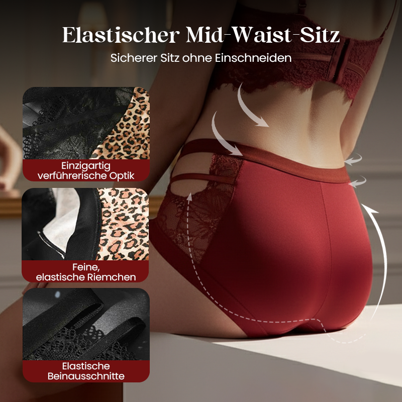 Culotte femme sexy en dentelle avec découpes