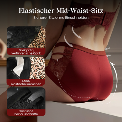 Culotte femme sexy en dentelle avec découpes