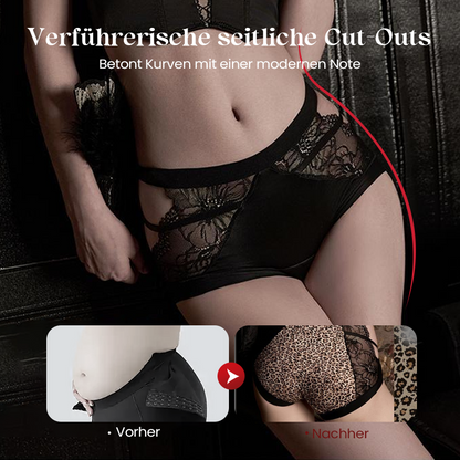 Culotte femme sexy en dentelle avec découpes