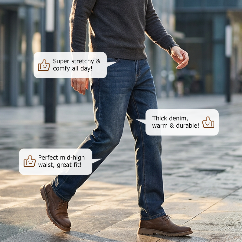 👖NOUVEAUTÉ - 60 % DE RÉDUCTION 🔥🥳 PLUS DE 50 000 VENDUS ! 💥Jean stretch coupe droite pour homme