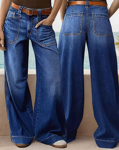 👖🔥 Tendance 2026 | Jean Taille Haute Jambe Large | Flatteur pour Toutes 📈【-60%｜50K+ Vendus】