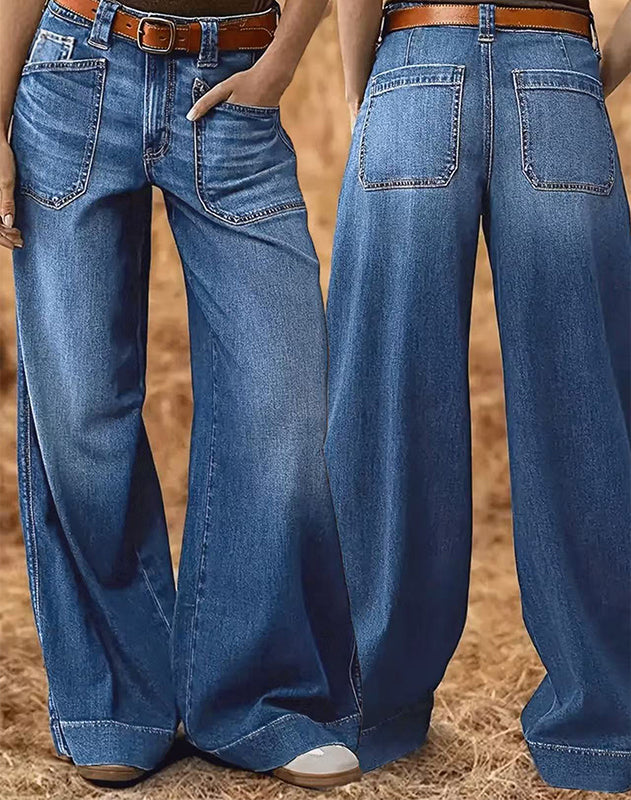 👖🔥 Tendance 2026 | Jean Taille Haute Jambe Large | Flatteur pour Toutes 📈【-60%｜50K+ Vendus】