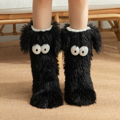 🥳💞 +45 000 vendues🔥🧦Chaussettes peluche femme, polaire, antidérapantes❄️🎁