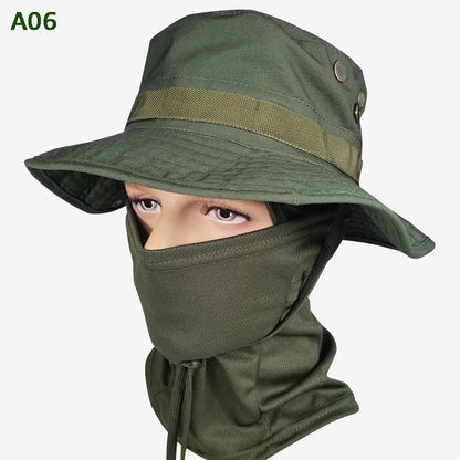💎 50% DE RÉDUCTION ! 💎 Chapeau de Pêche Camouflage 2 en 1 avec Masque – Protection UPF 50+, Amovible & Respirant 🎣☀️