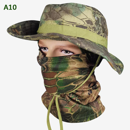 💎 50% DE RÉDUCTION ! 💎 Chapeau de Pêche Camouflage 2 en 1 avec Masque – Protection UPF 50+, Amovible & Respirant 🎣☀️